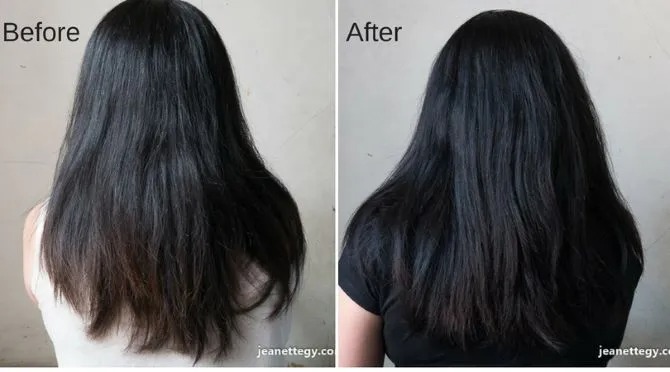 Rambut tampak lebih hitam dan sehat setelah pemakaian rutin